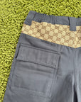 Pantaloncino Canvas Cargo Gucci Grigio 46