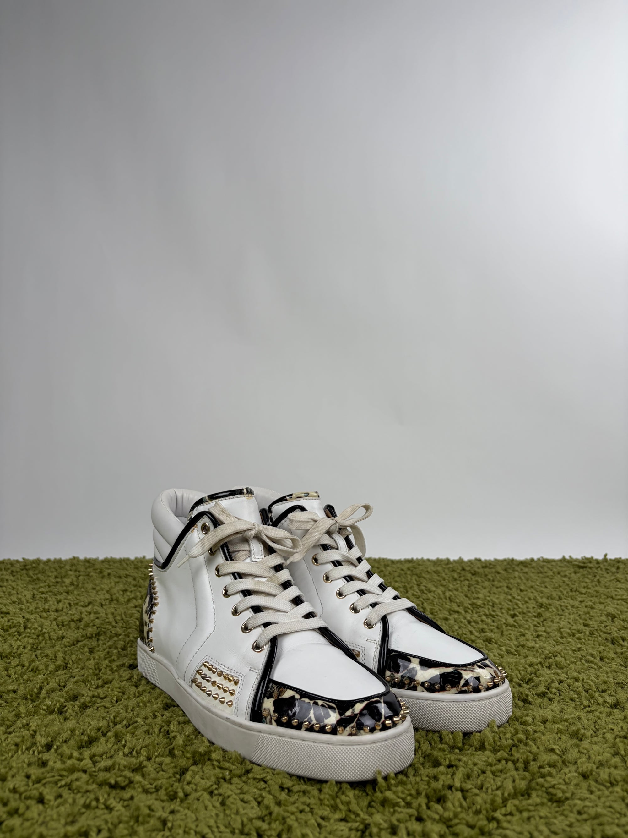 Louboutin Size 43 bianche e oro