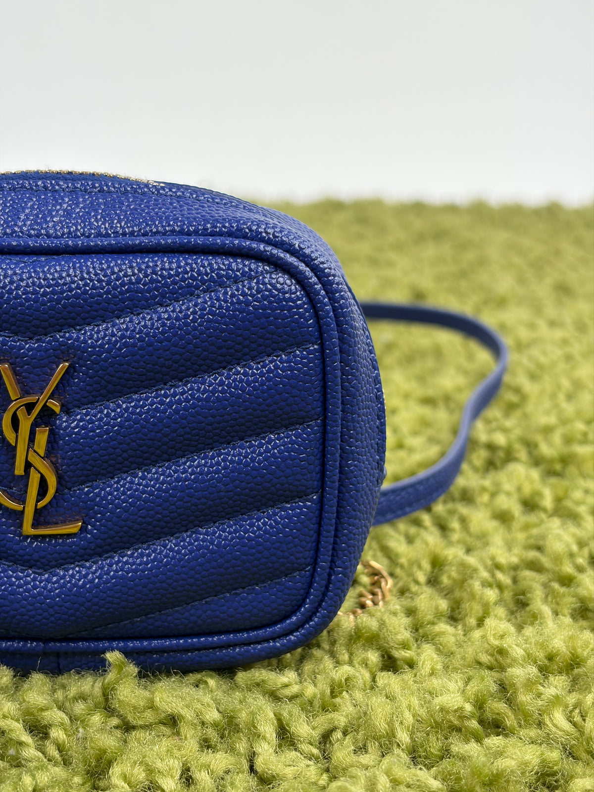 Borsa a spalla Saint Laurent Baby LoubBlu