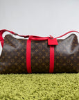 Keepall Bandoulière 45 Louis Vuitton Marrone Rosso
