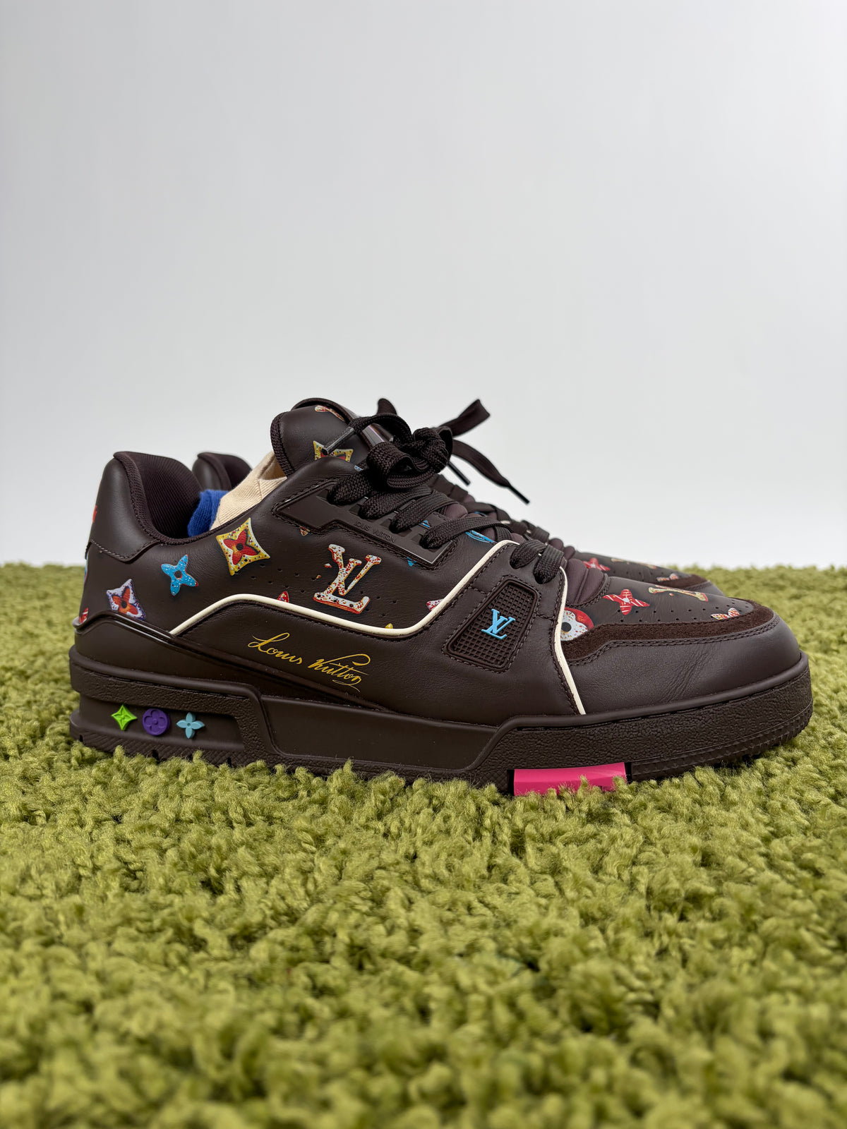 Louis Vuitton Trainer Marrone Multicolor 8.5