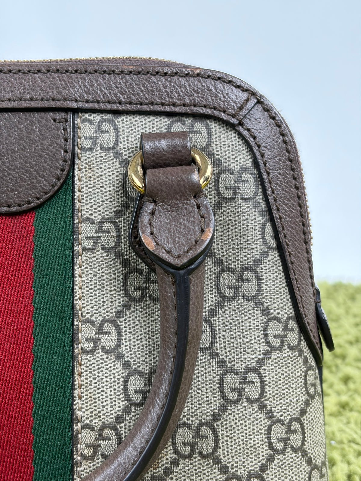 Mini Borsa a Mano Ophidia Gucci Beige