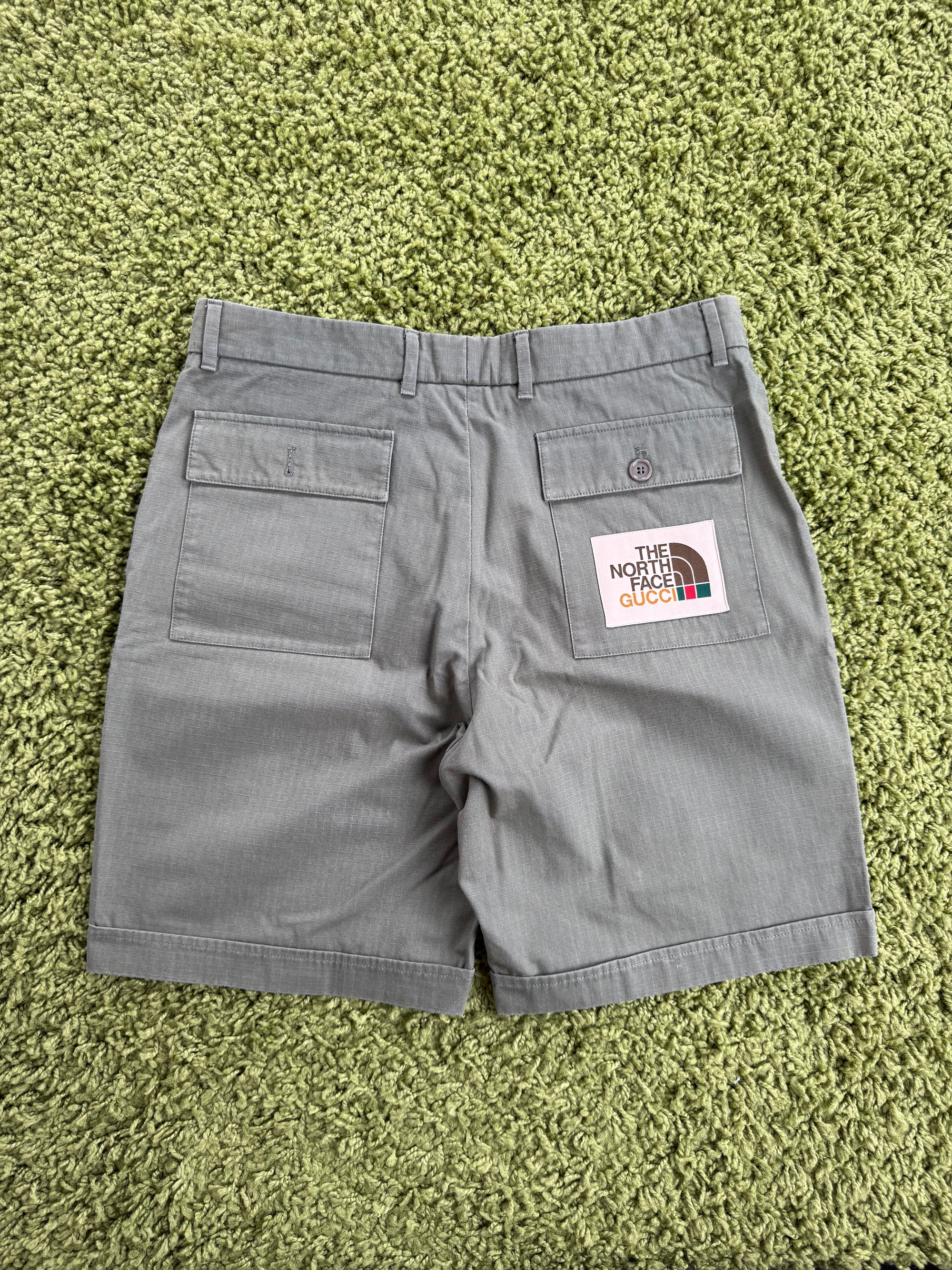 Pantaloncino Cargo North Face X Gucci Verde 48
