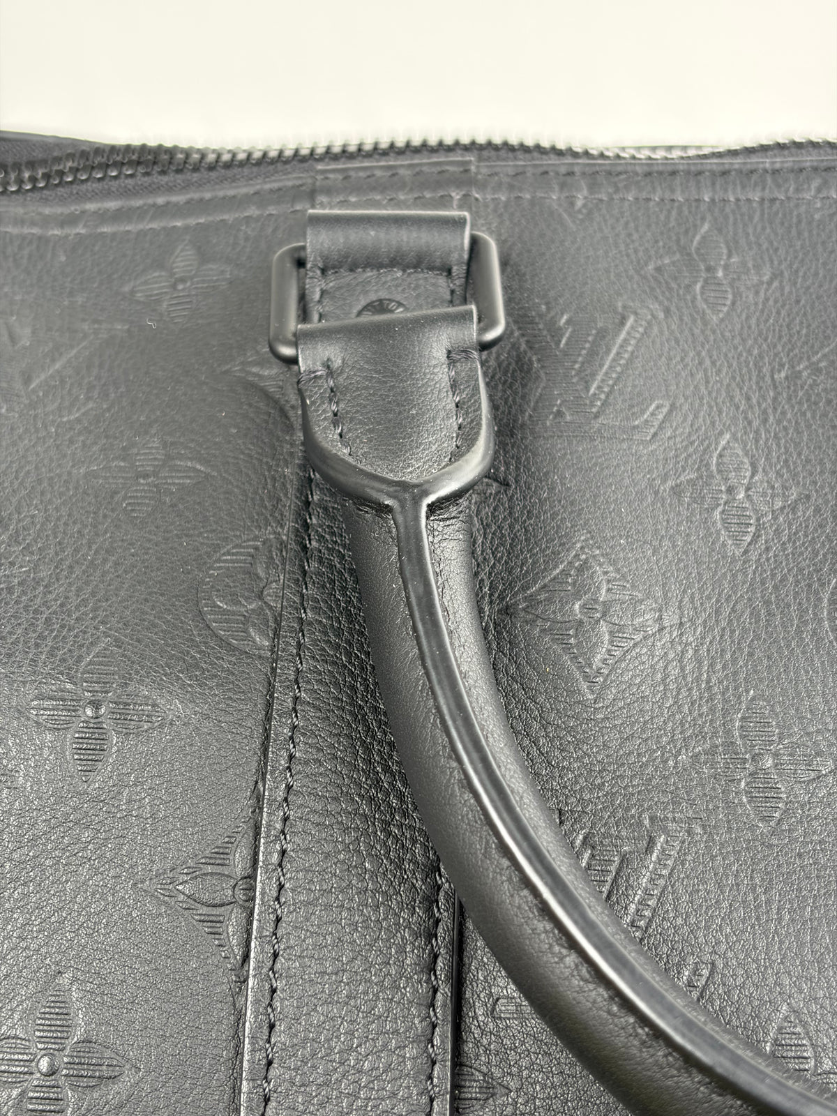 Borsone keepall Louis Vuitton Bandoulière 50 Nera