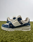 Louis Vuitton Trainer Denim Blu 6.5