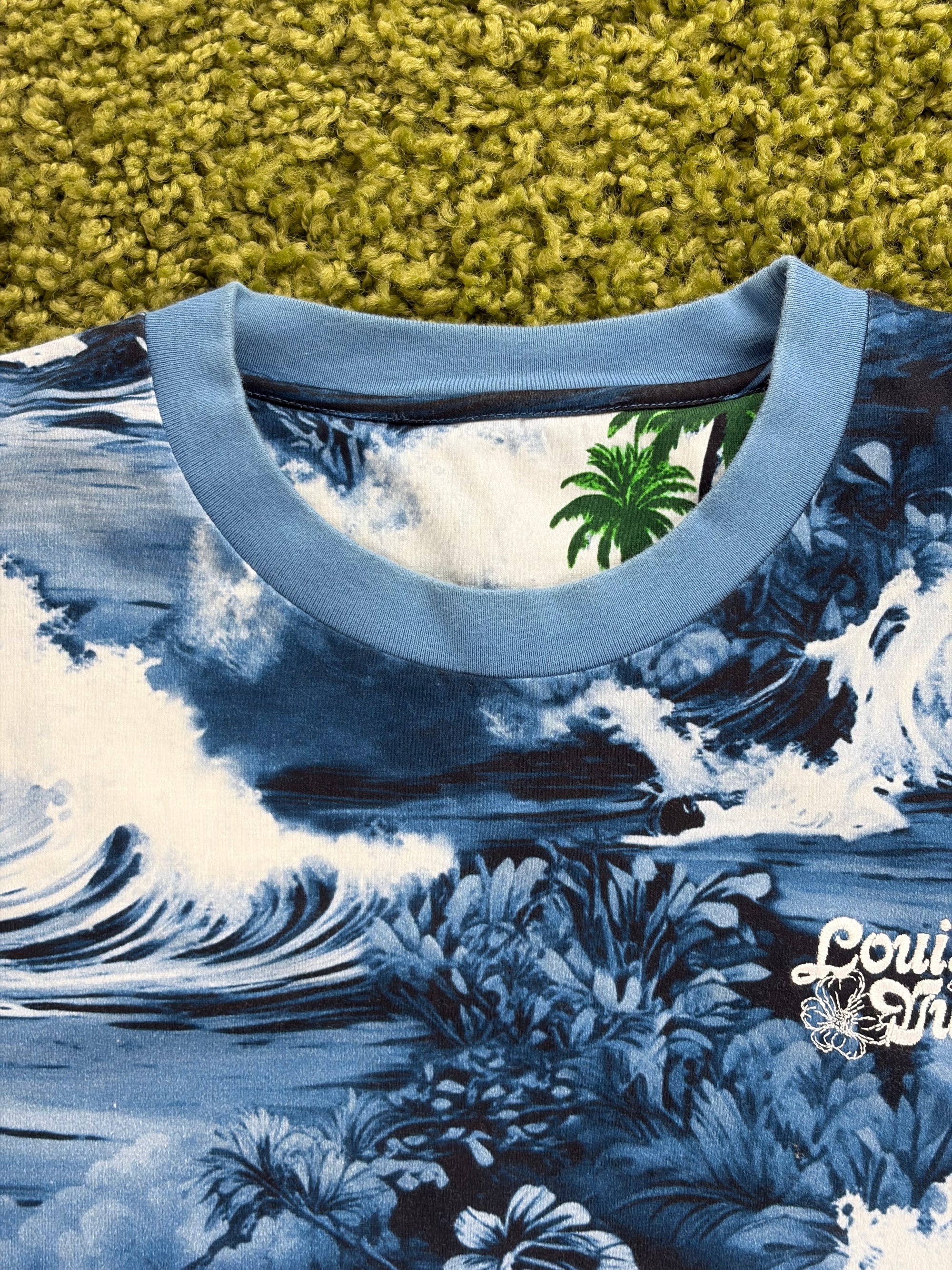 T shirt Louis Vuitton Size XL blu e azzurra