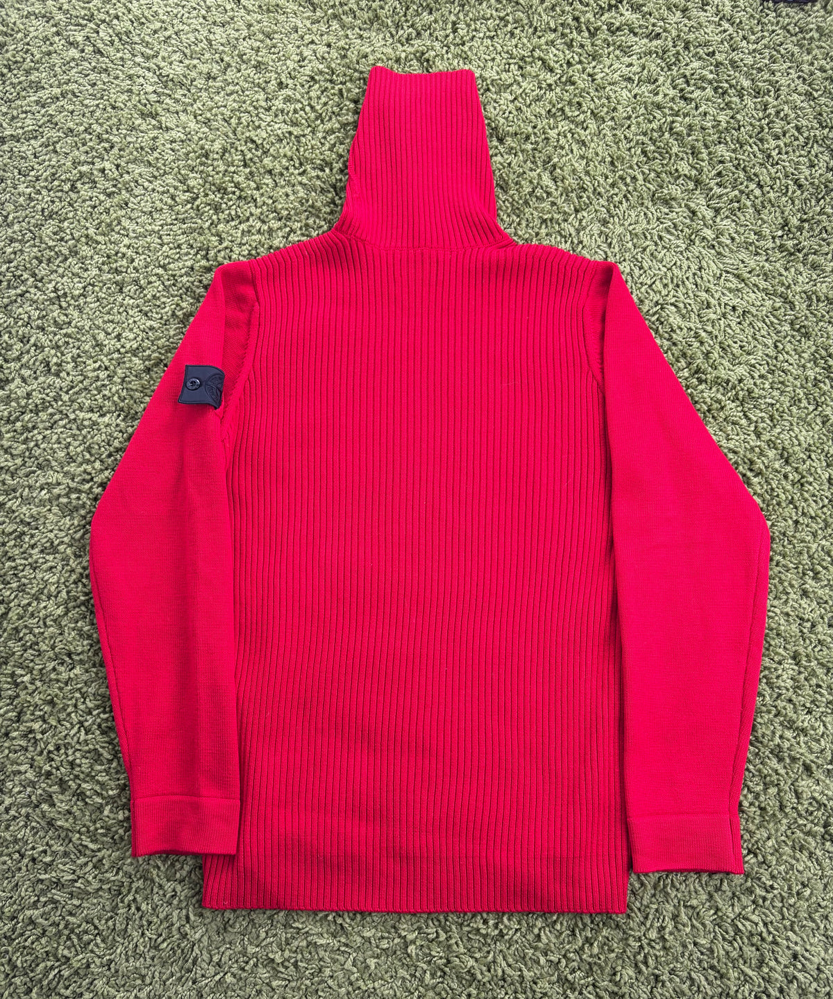 Maglione a collo alto dolce vita Stone Island Rosso L