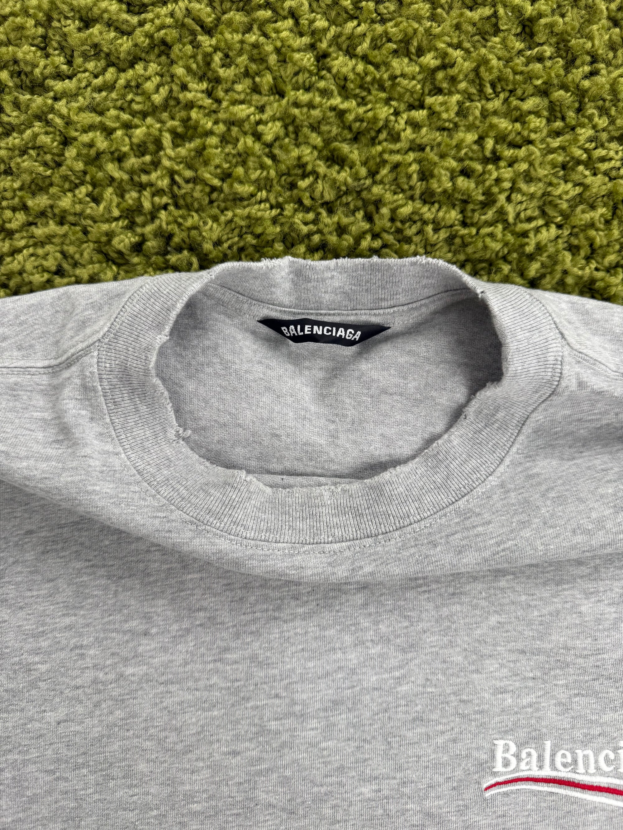 Longsleeve Political Campaign Balenciaga Grigia XS
