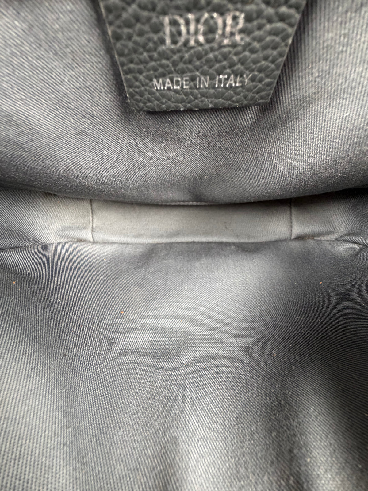 Borsa Christian Dior Saddle con pattina Grigia