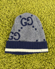 Cappello Gucci GG Knit in cashmere Grigio Multicolor M
