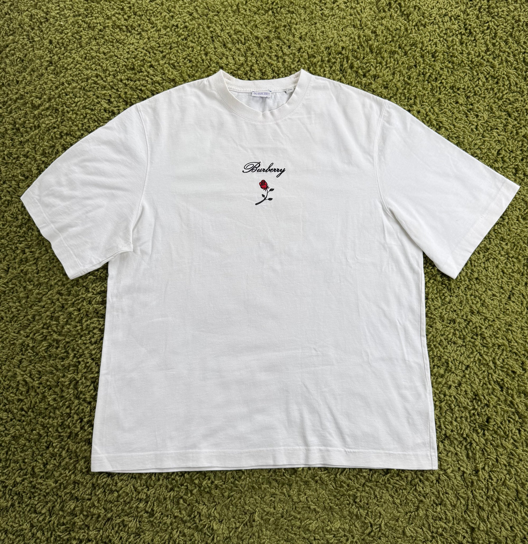 T-Shirt Rose Logo Burberry Bianca L