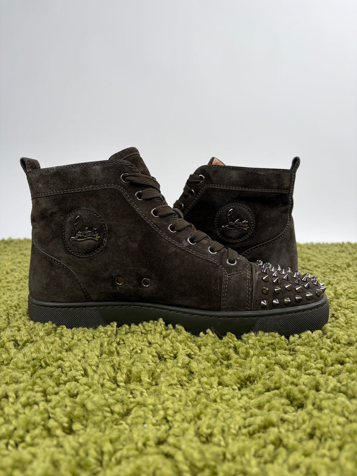 Christian Louboutin Spikes High Marrone 41.5