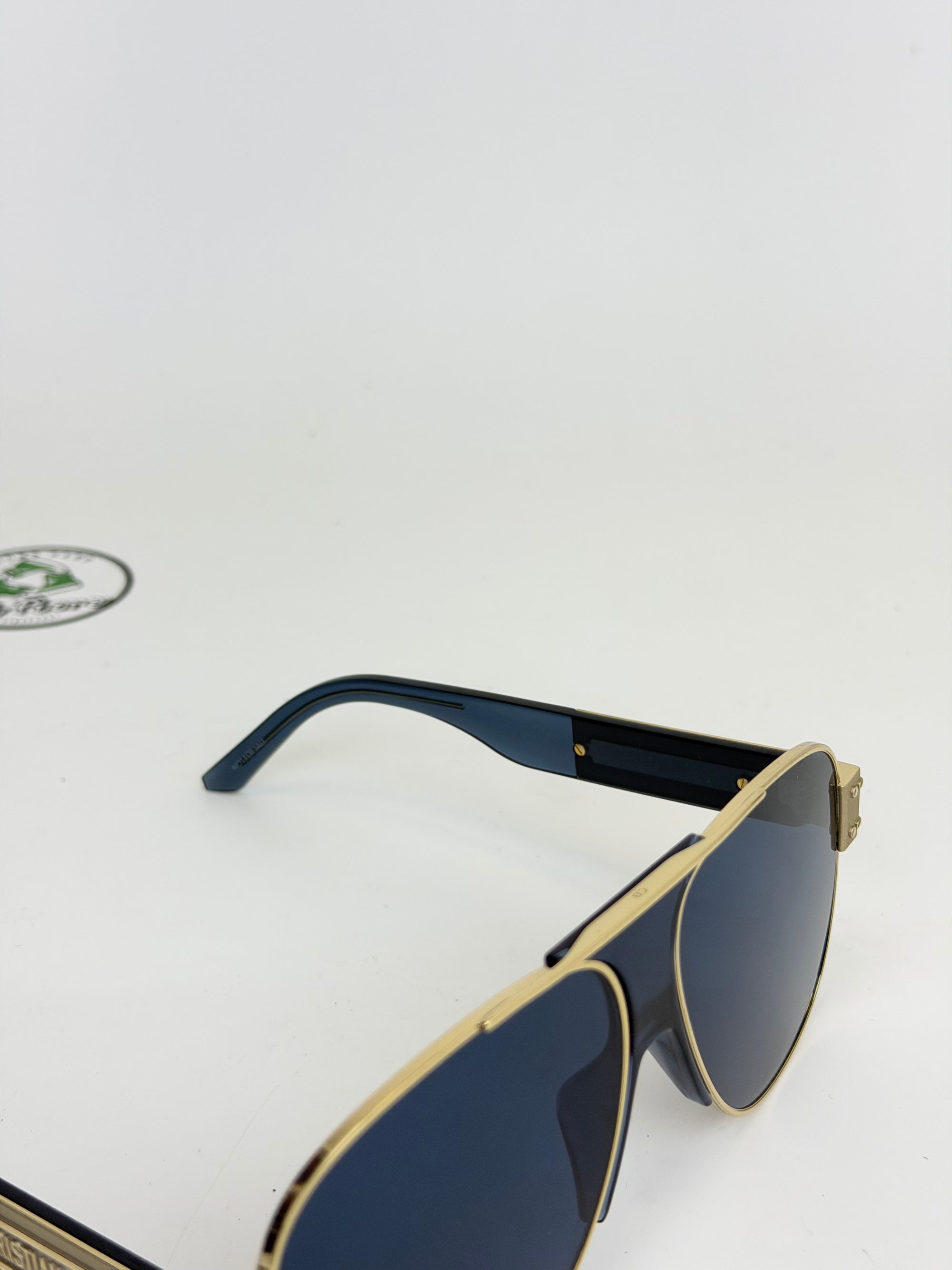 Occhiali Dior blu e oro