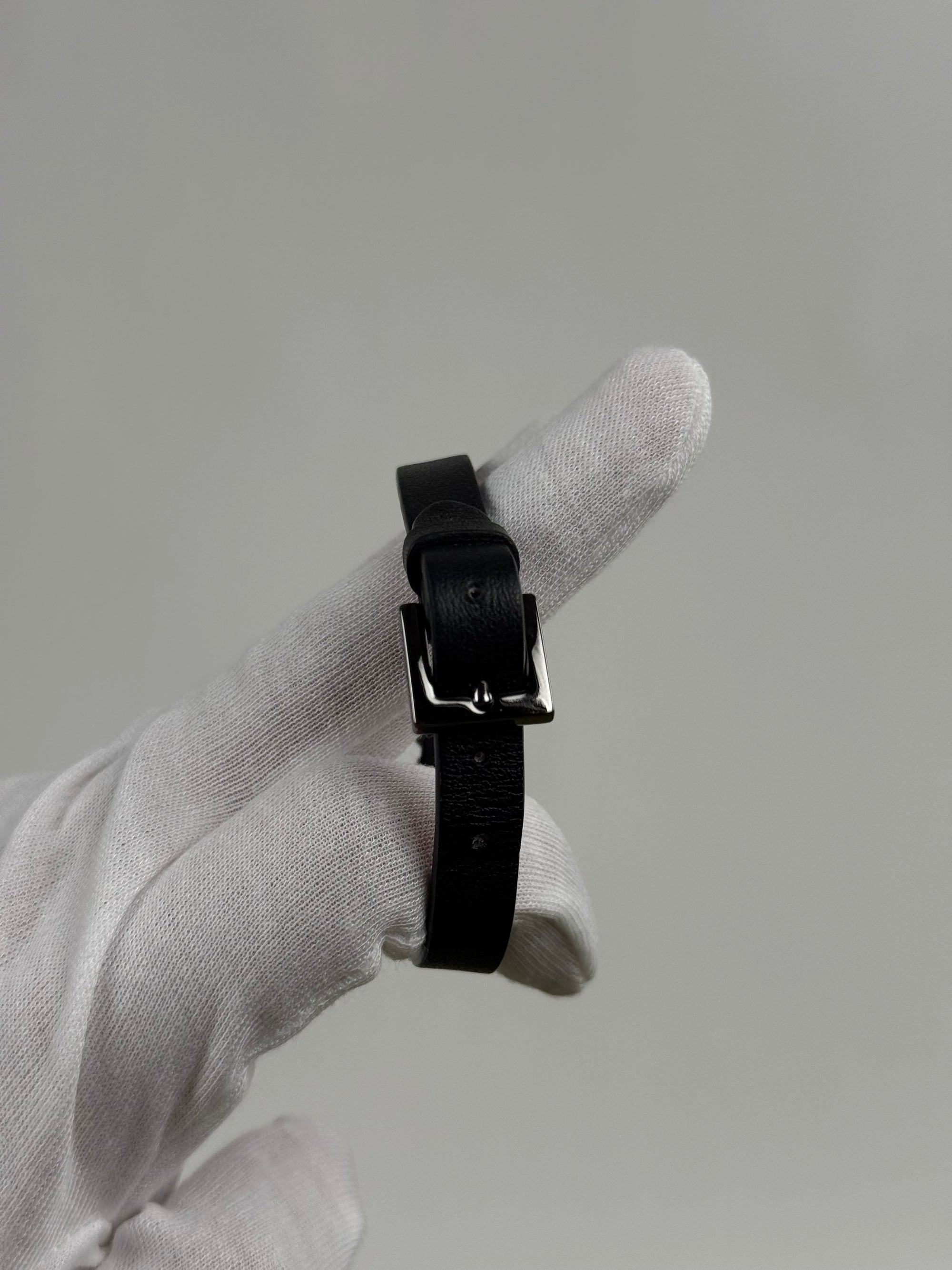 Bracciale Valentino Garavani In Pelle Nero Rosso