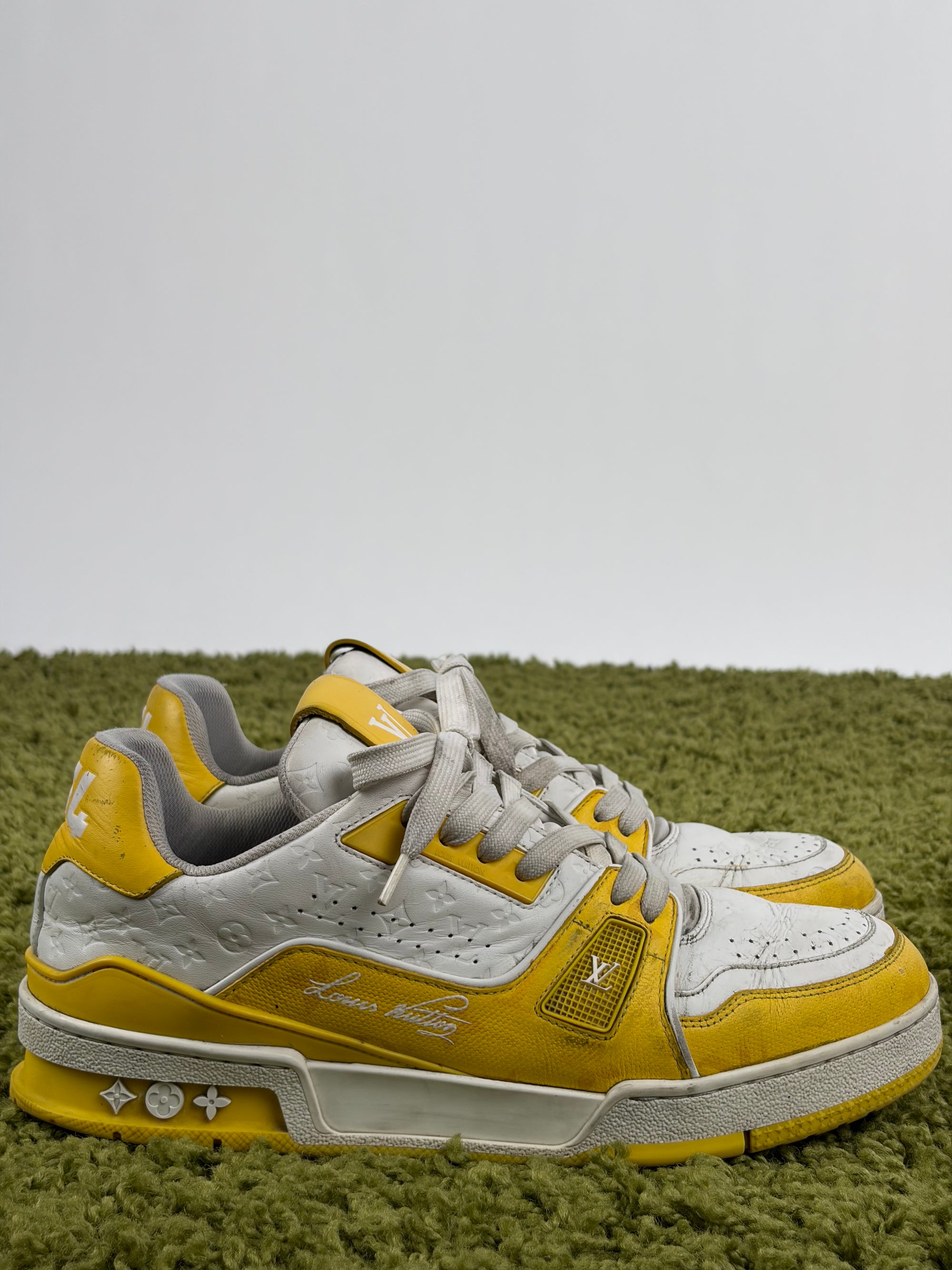 Louis vuitton trainer Size 6=40 calza 41 bianca e gialla