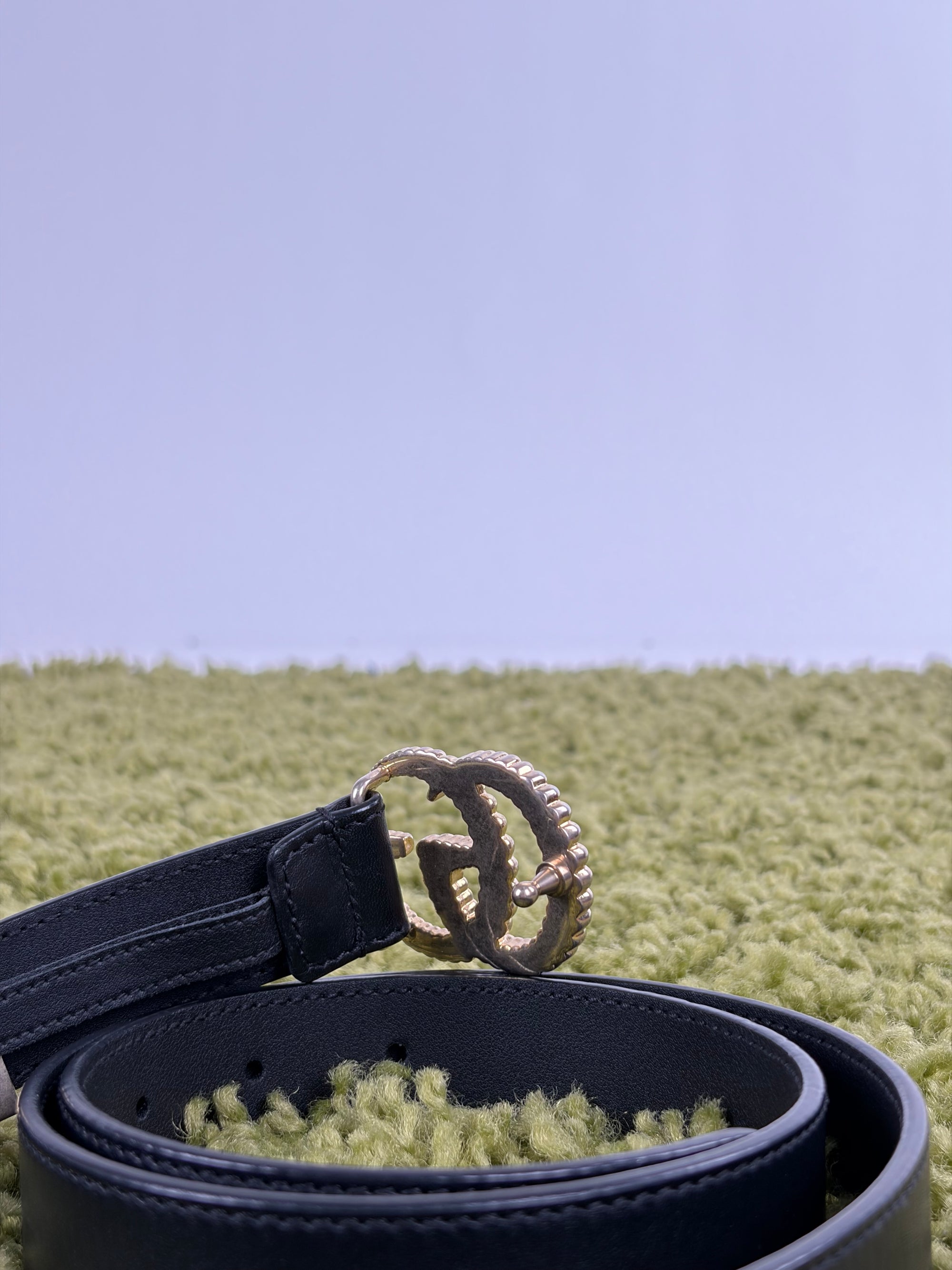 Cintura Gucci Size 90 nera e oro