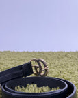 Cintura Gucci Size 90 nera e oro