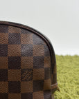 Beauty Case Louis Vuitton in tela Damier Marrone