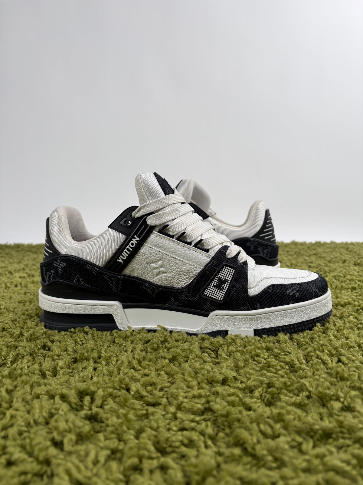 Louis Vuitton Trainer In Denim Nera  8.5