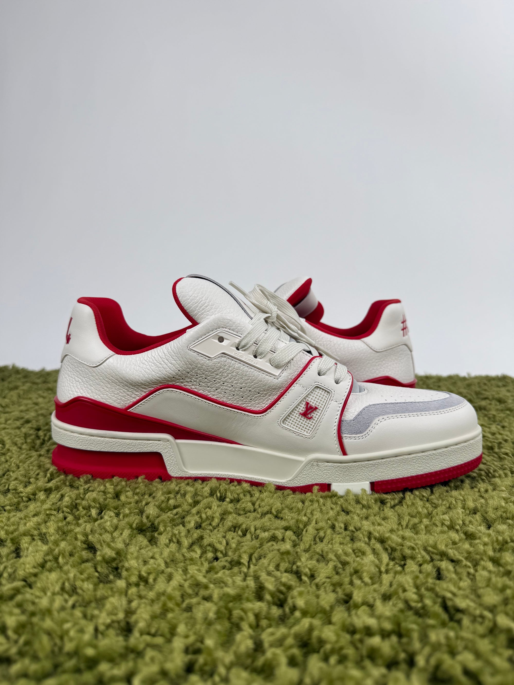 Louis Vuitton Trainer Bianca Rossa 9.5