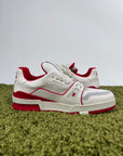 Louis Vuitton Trainer Bianca Rossa 9.5