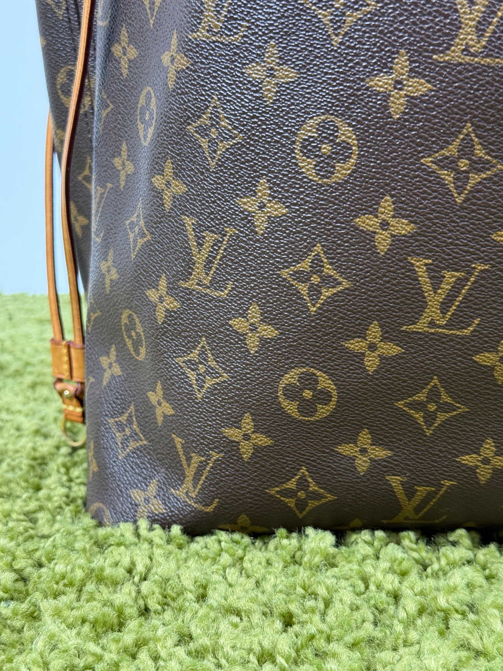 Borsa Neverfull MM monogram Louis Vuitton Marrone