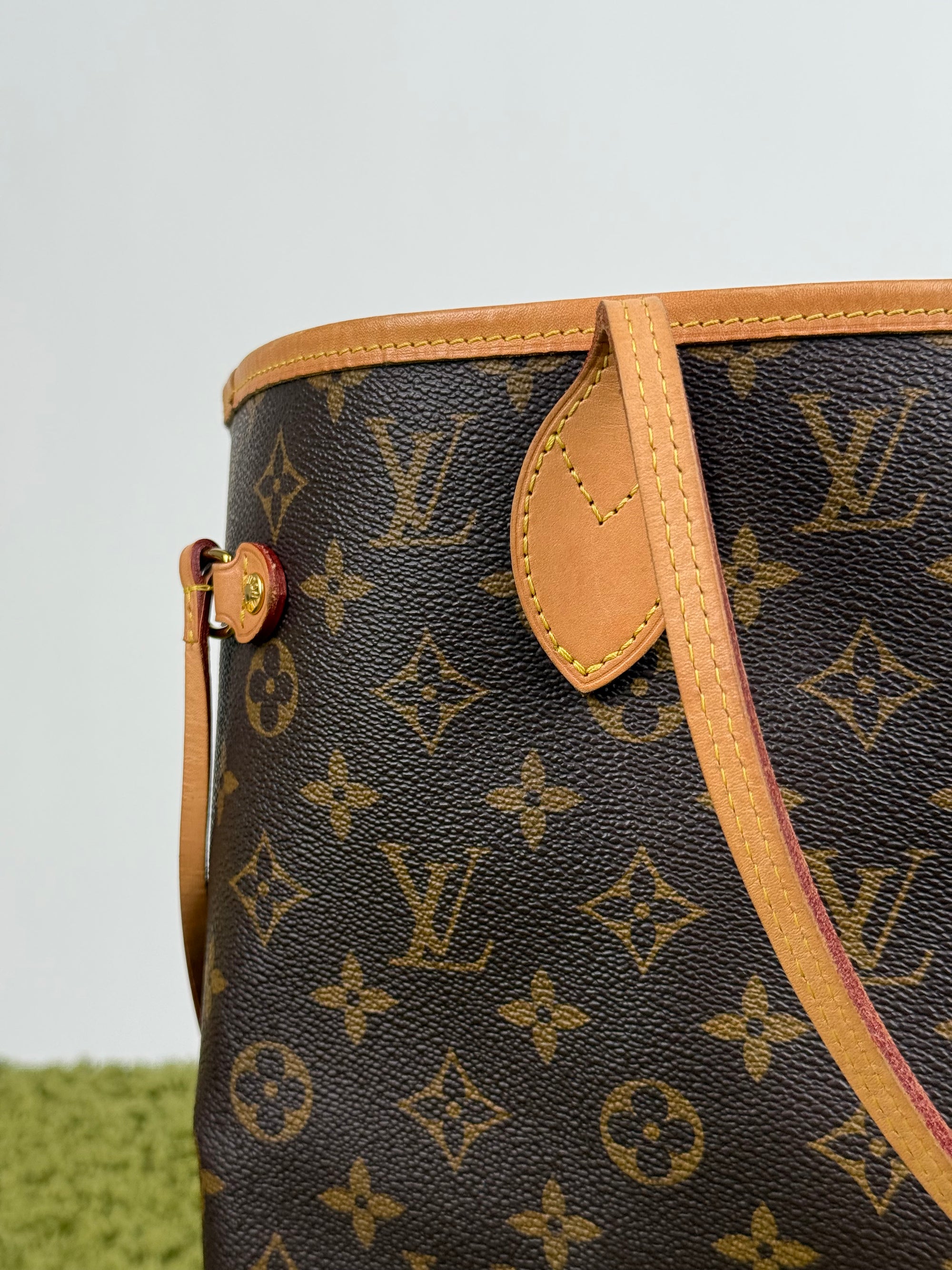 Borsa Neverfull Louis Vuitton MM Marrone