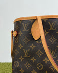 Borsa Neverfull Louis Vuitton MM Marrone
