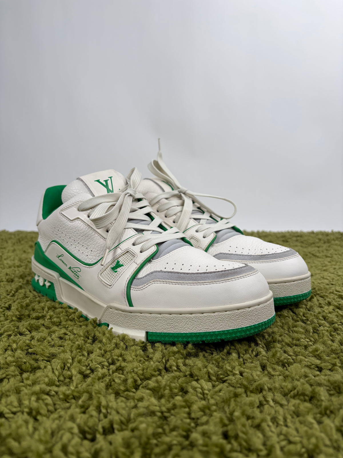 Louis Vuitton Trainer Bianca Verde 8