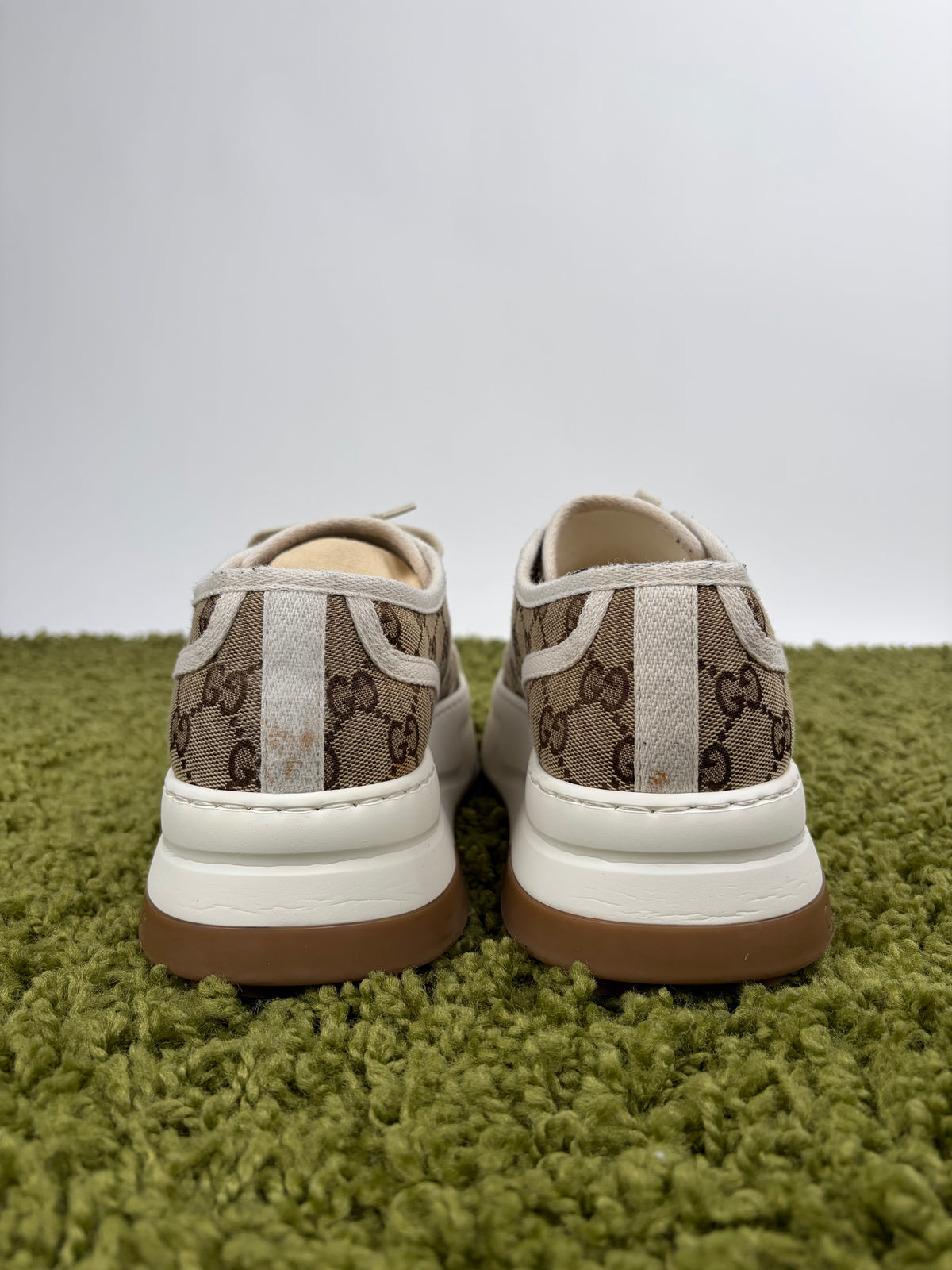 Gucci Tennis Platform Beige 8+