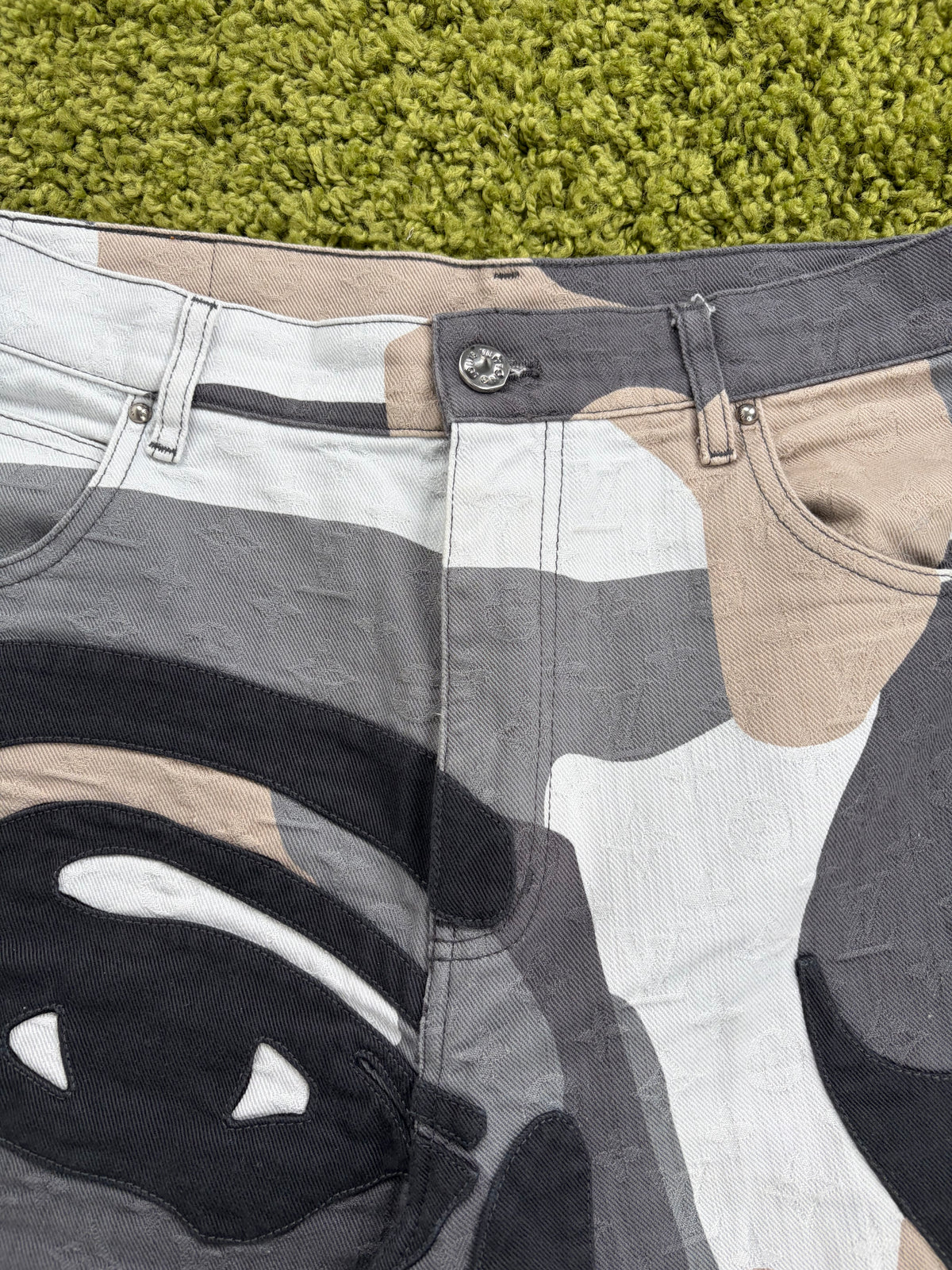 Jeans Louis Vuitton X KidSuper Patchwork Multicolor 34