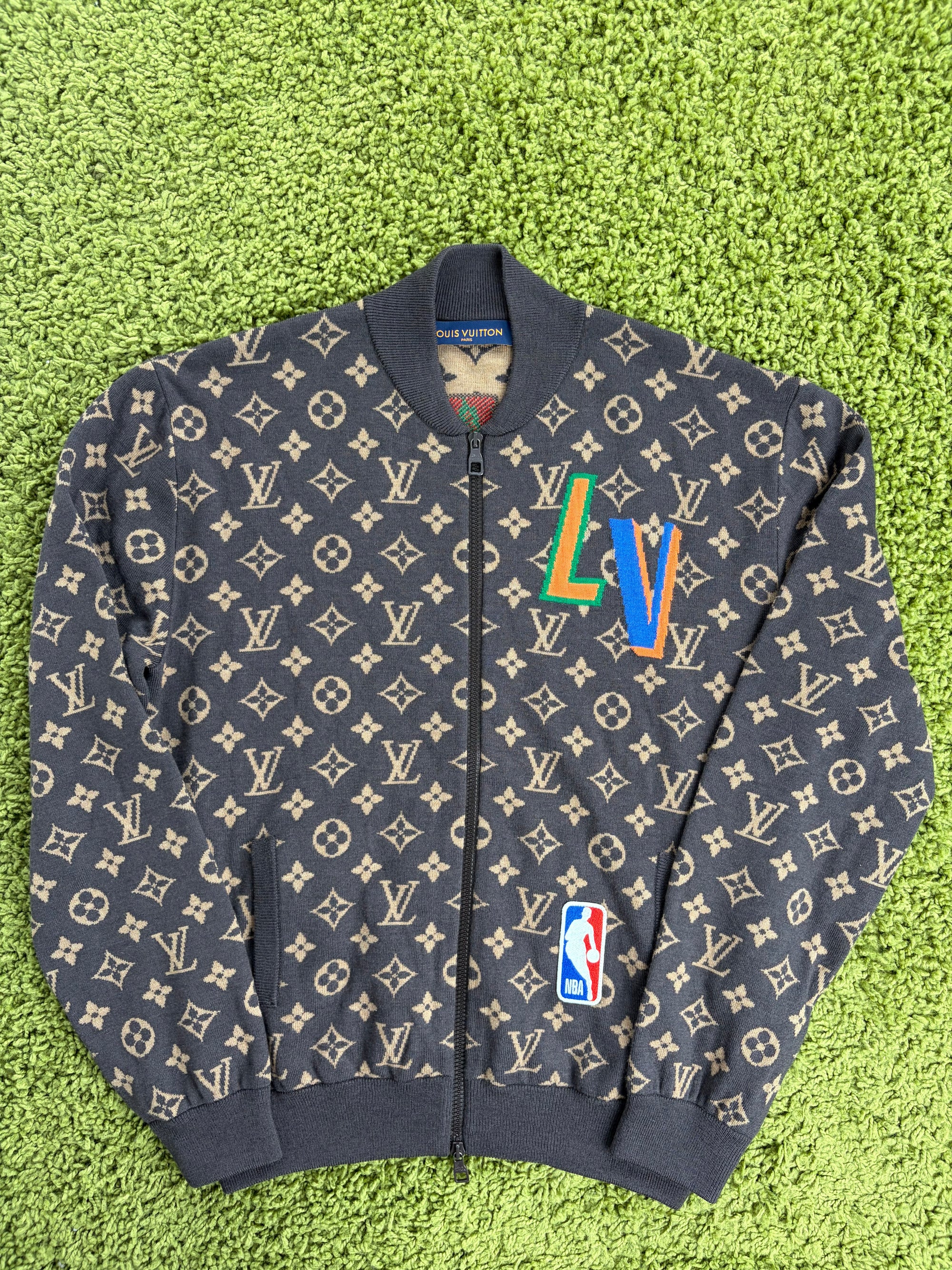 Felpa louis Vuitton X NBA Size M marrone e multicolore