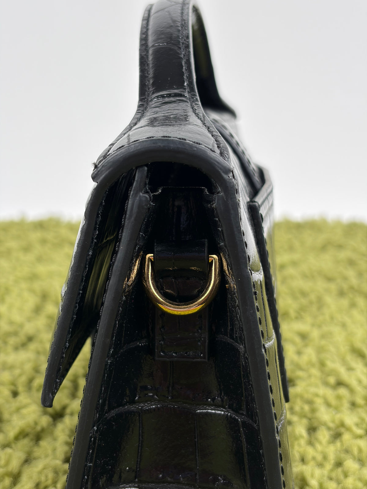 Borsa Jacquemus La grande Bambino Coccodrillo Nero
