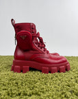 Prada Monolith in Pelle Rossa 8.5=42.5