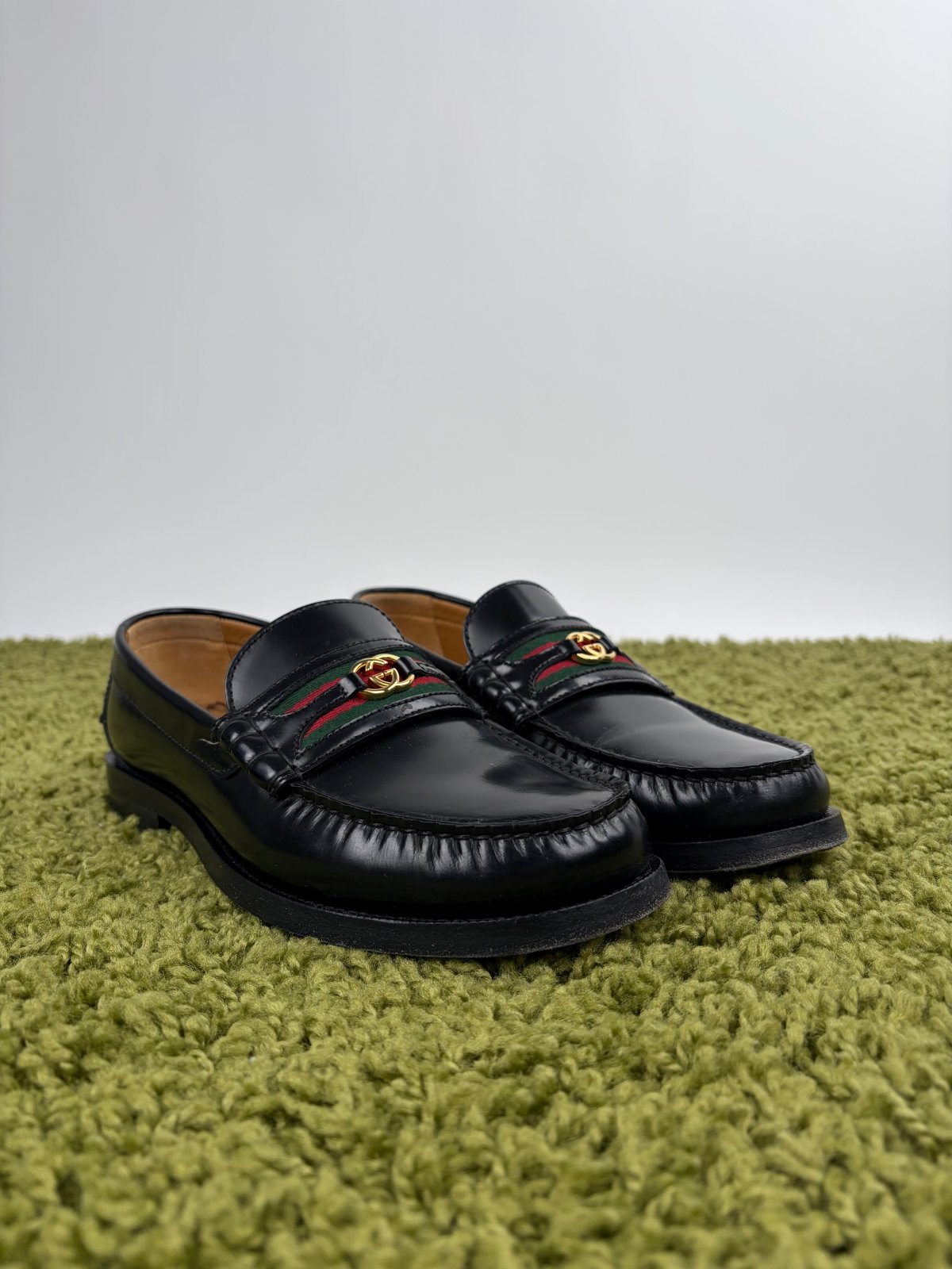 Mocassini Gucci Kaveh l Double G Neri 6 - Second Hand Di Fiore