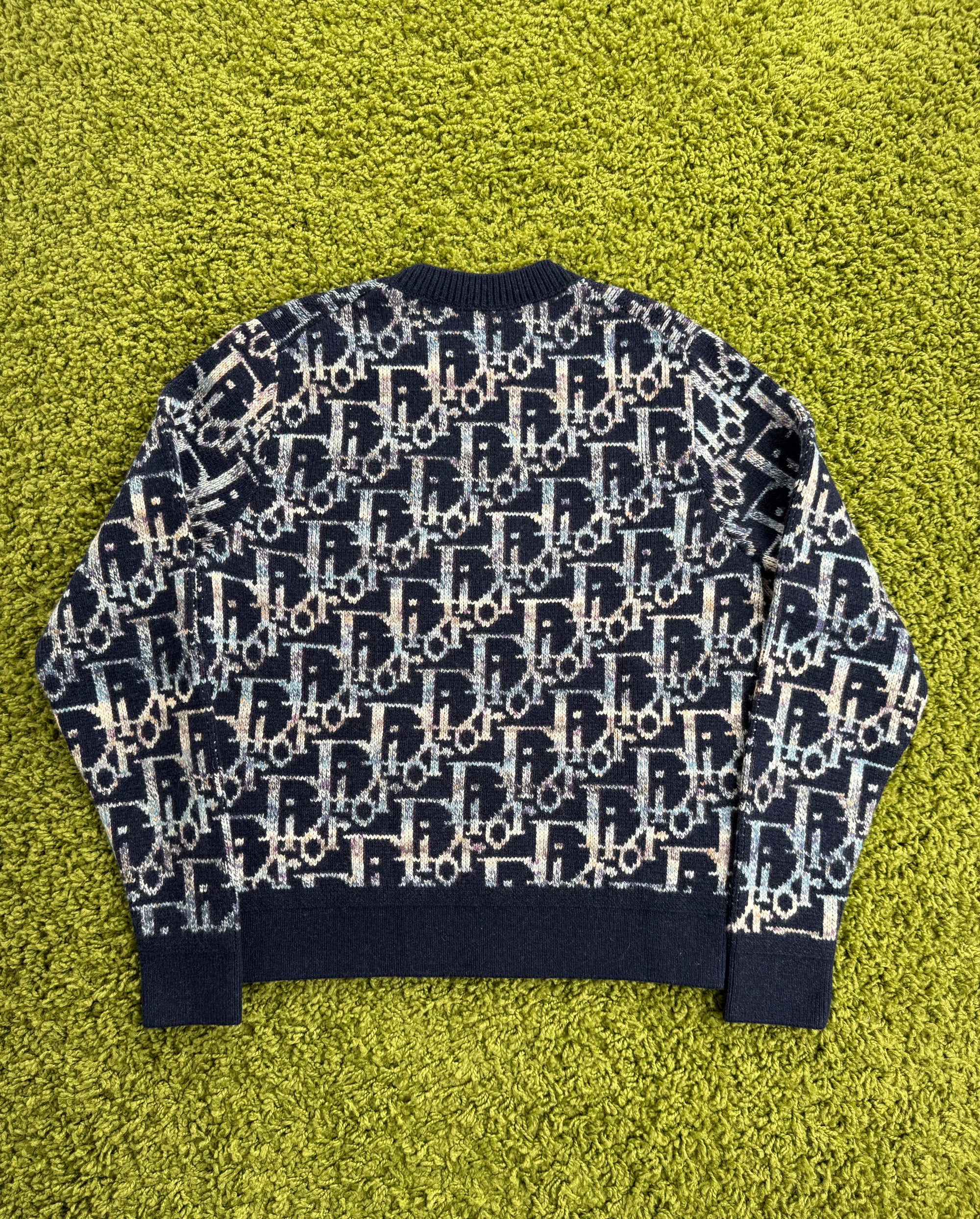 Maglione Oblique Christian Dior Blu M