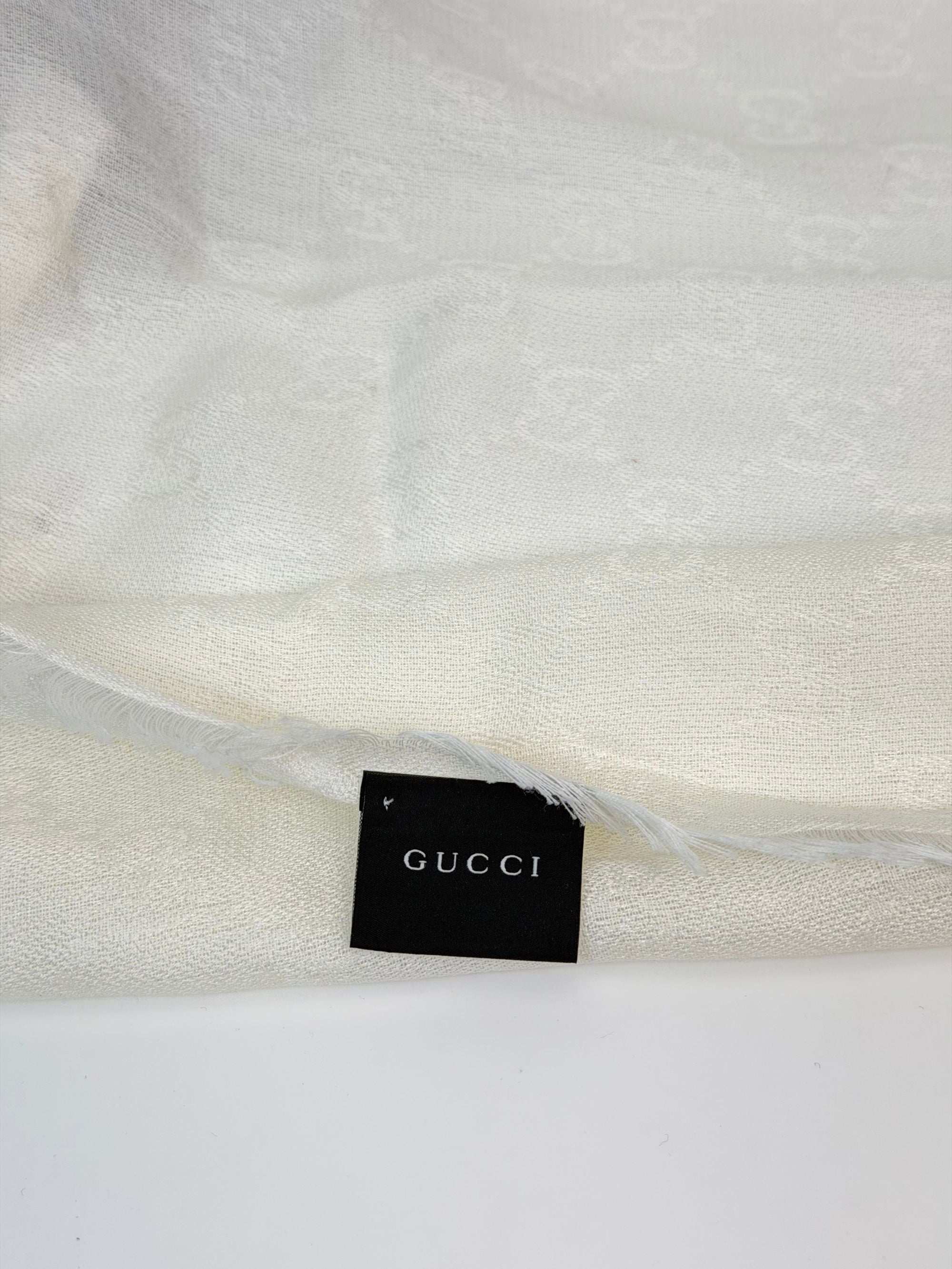 Foulard Gucci beige rosso e verde