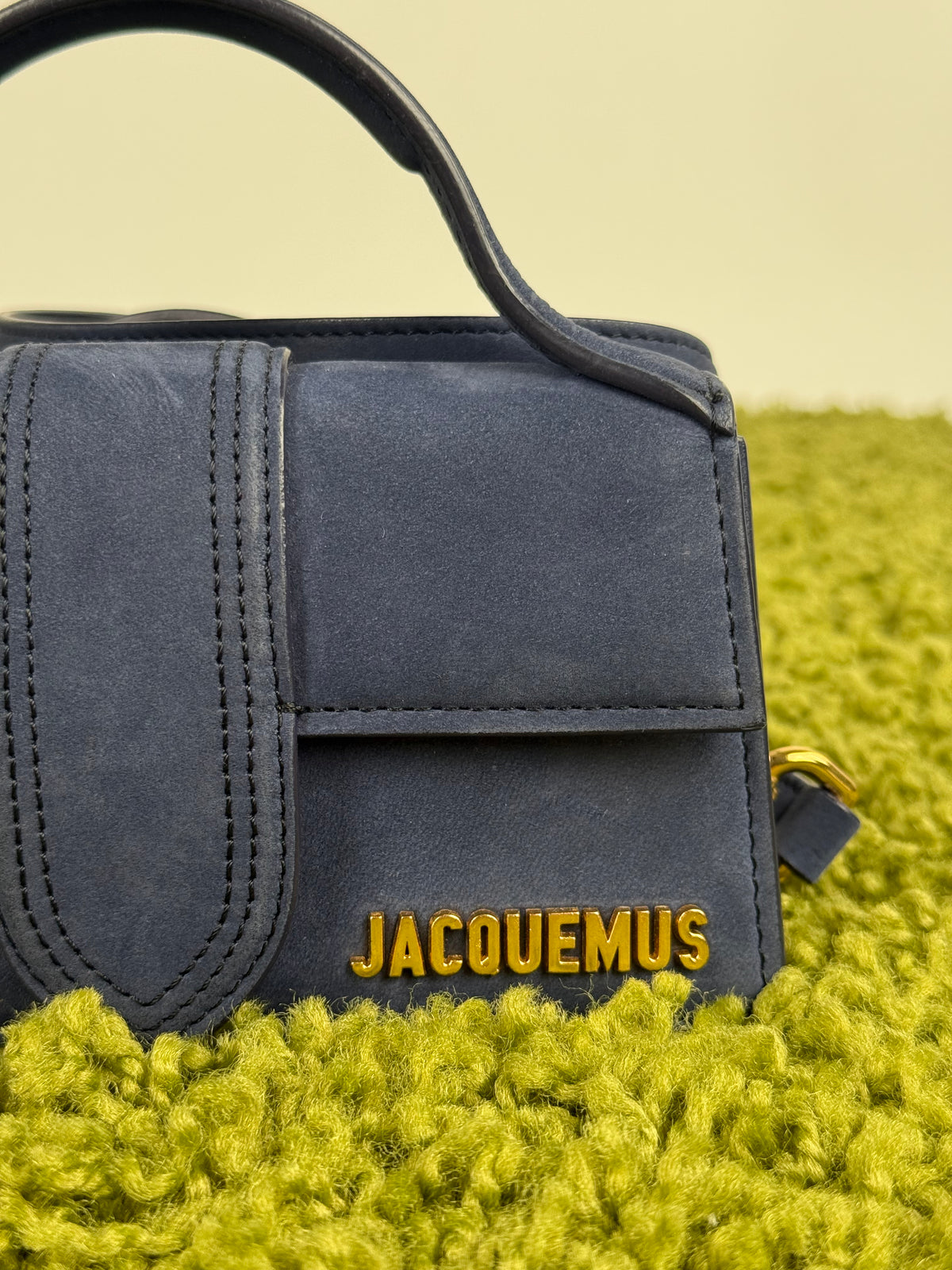 Borsa Mini Jacquemus La Grande Bambino In camoscio Blu