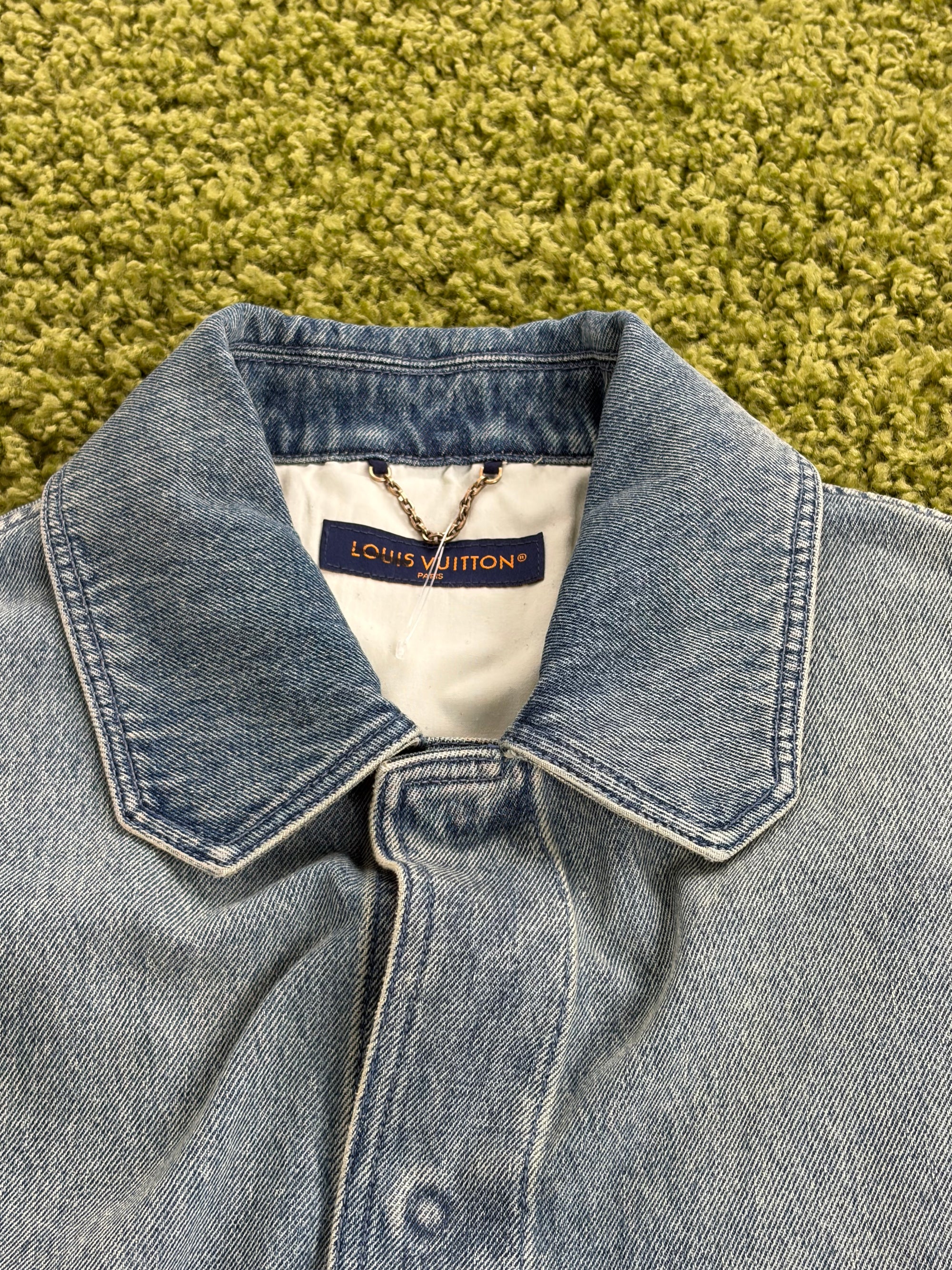 Camicia Louis Vuitton Denim Size XXL azzurra