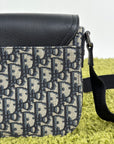 Borsello Dior Monogram blu e grigio