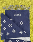 Sciarpa Louis Vuitton Monogram  Blu Grigia