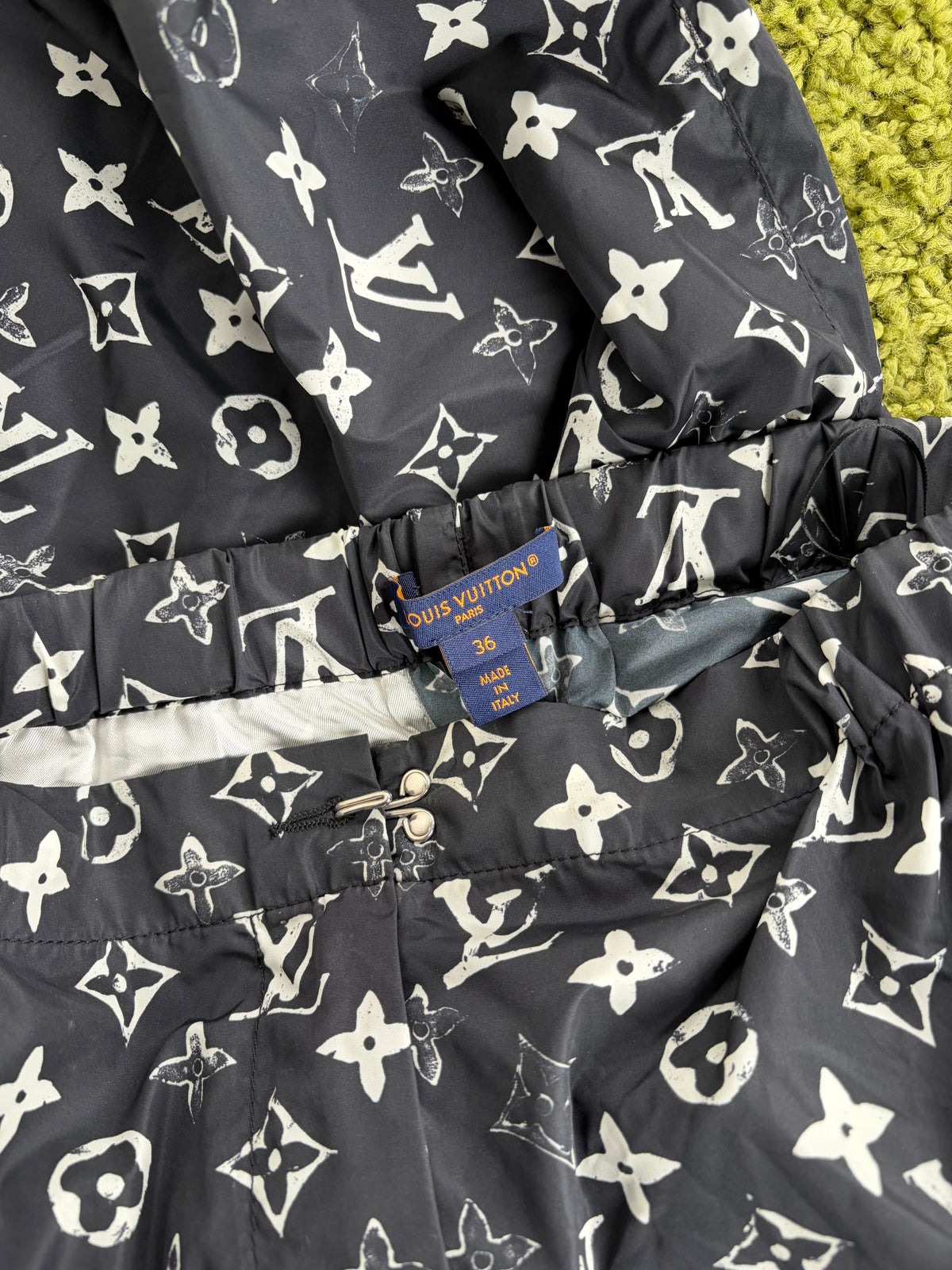 Pantalone Louis Vuitton Stencil Effect Monogram Nero 36