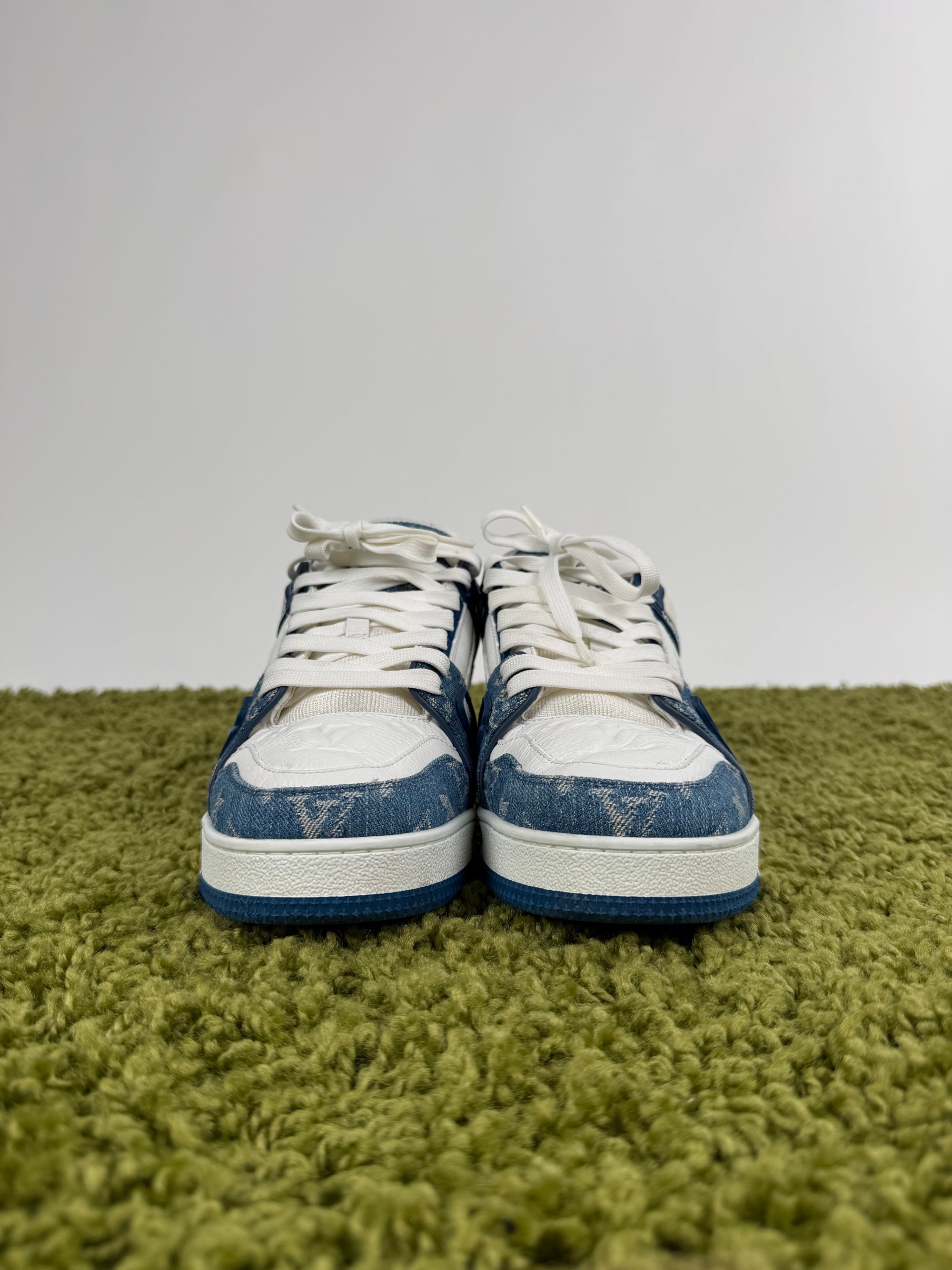 Louis Vuitton Trainer Denim Blu 6
