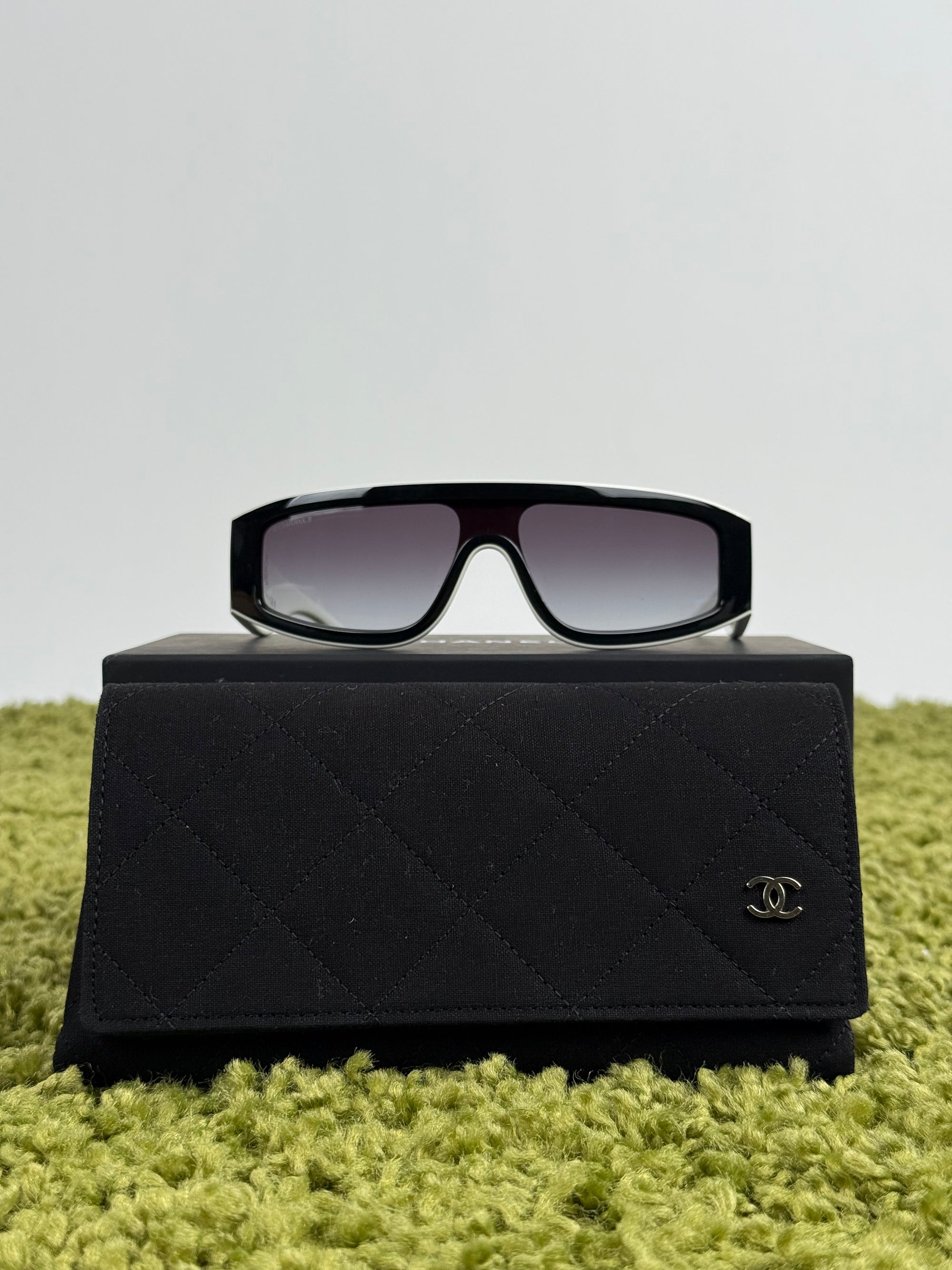 Occhiali Chanel Ch6057 Nero Bianco