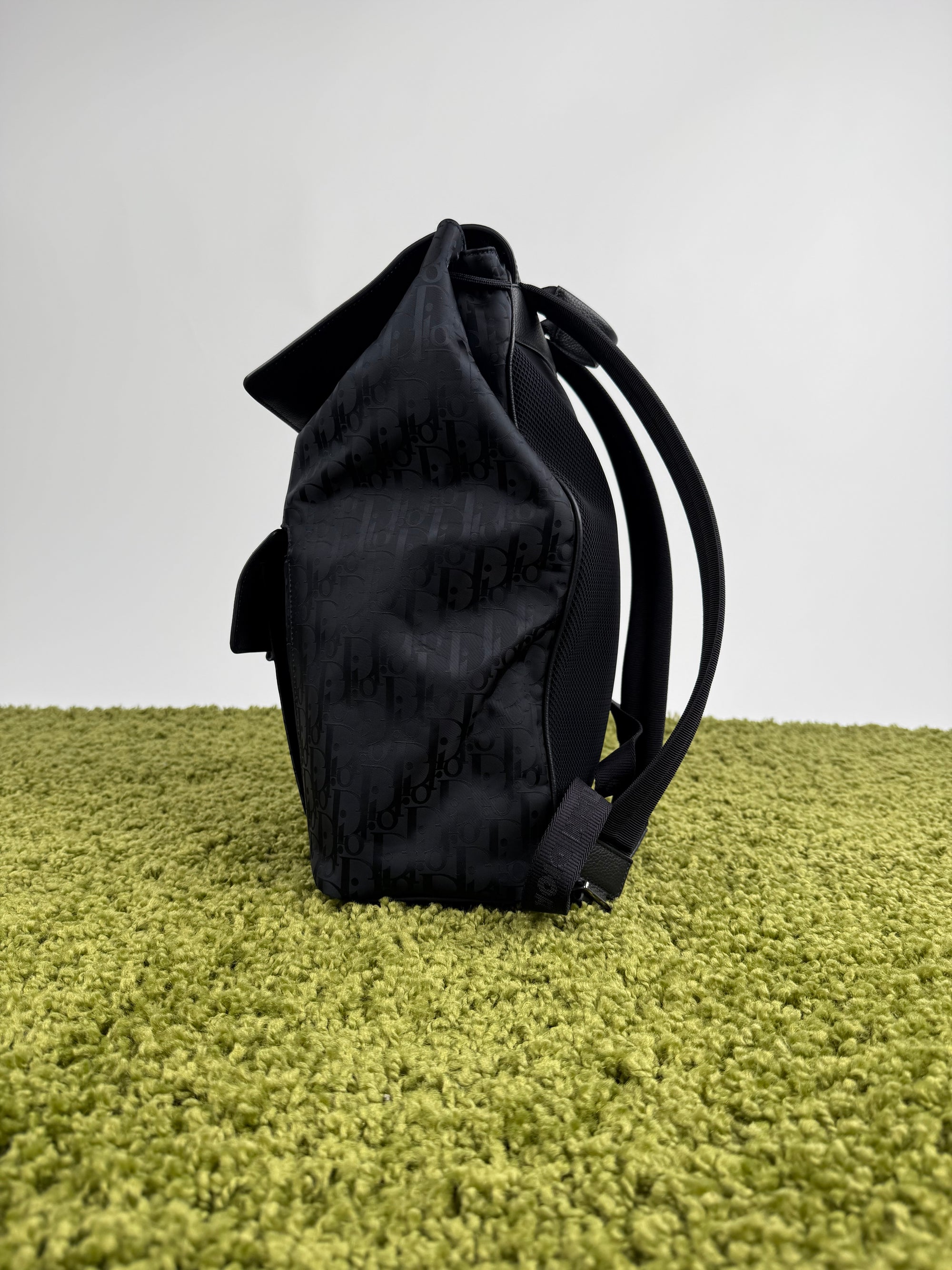 Zaino Dior in Jacquard e pelle di vitello