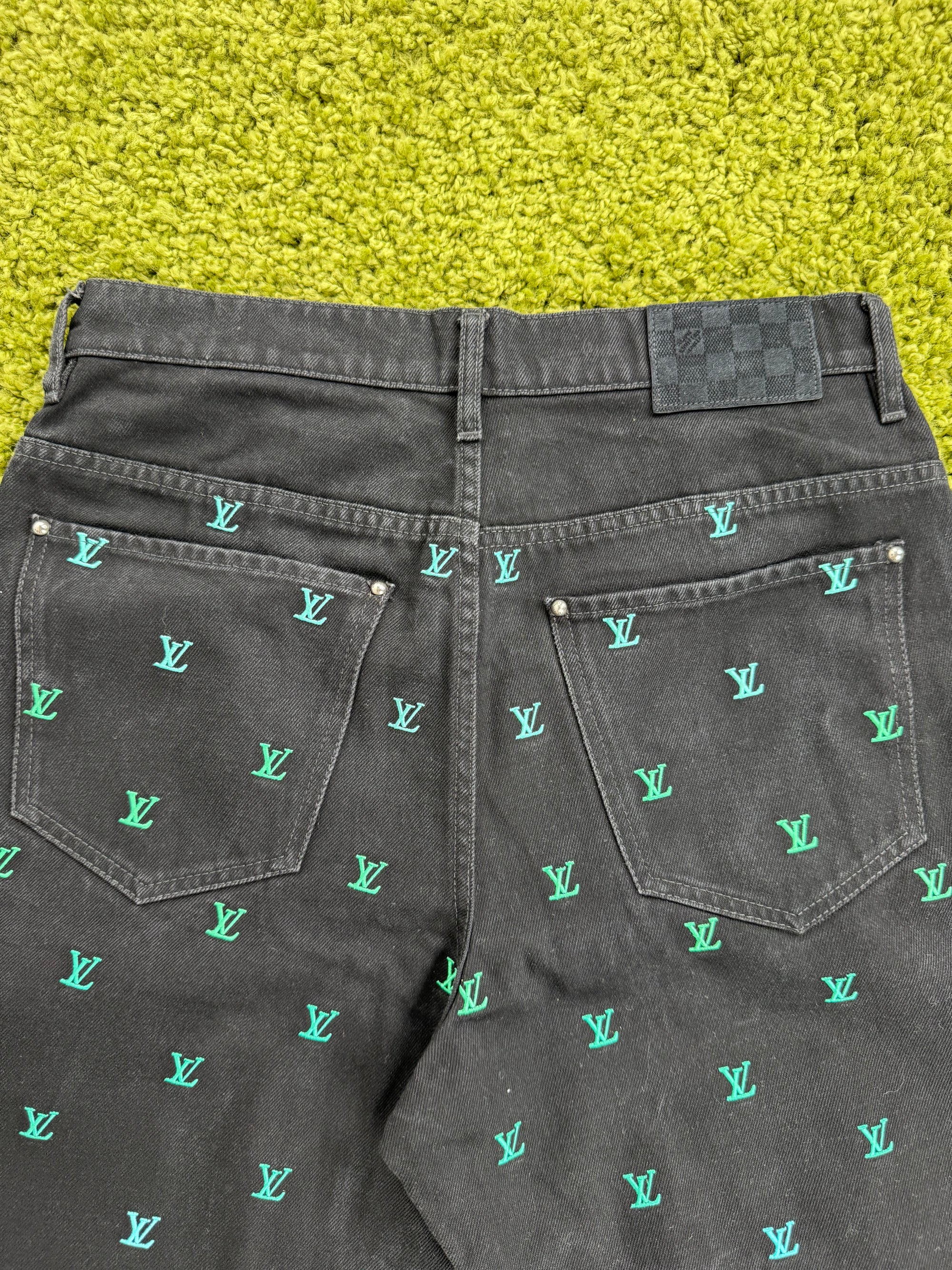 Jeans Louis Vuitton Nero Dettagli Arcobaleno 30