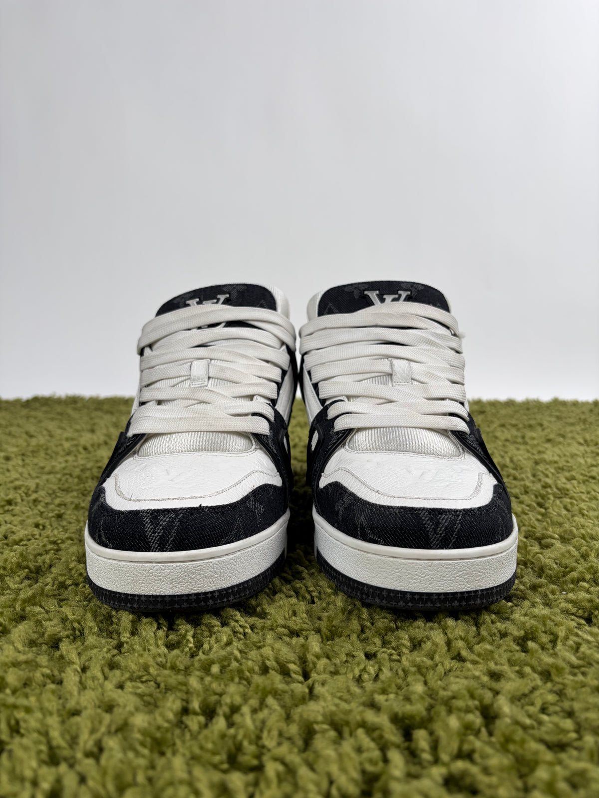Louis Vuitton Trainer In Denim Nera  8.5