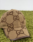 Cappello Gucci marrone e beige