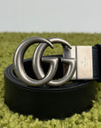 Cintura Gucci Nero Argento 105/42