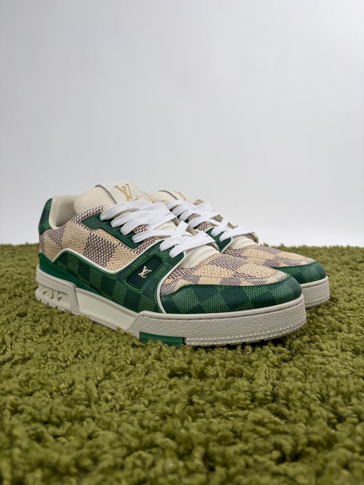 Louis Vuitton Trainer Verde Multicolor 9